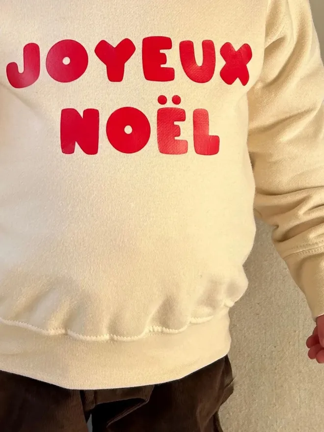 'Joyeux Noël' Merry Christmas Kids Sweatshirt
