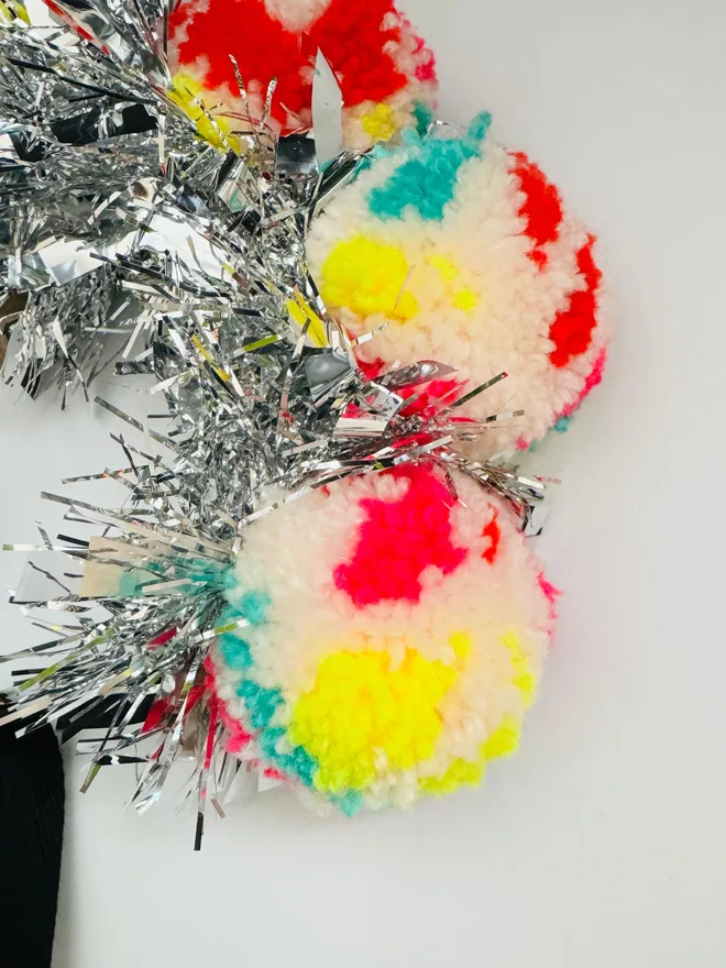 Pom Pom headband tinsel headband pink headband Pom Pom festival headband party headband gold tinsel headband LGBTQ headband lgbtq festival pride