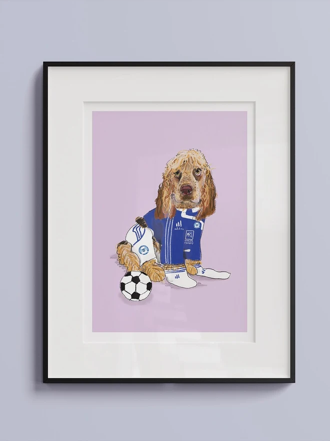 personalised pet football shirt portrait