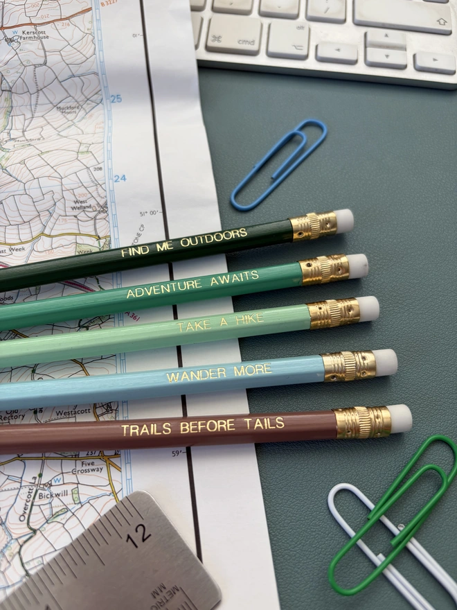 Adventure Awaits Set of 5 HB Pencils