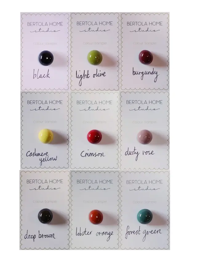 colour samples of lacquered options