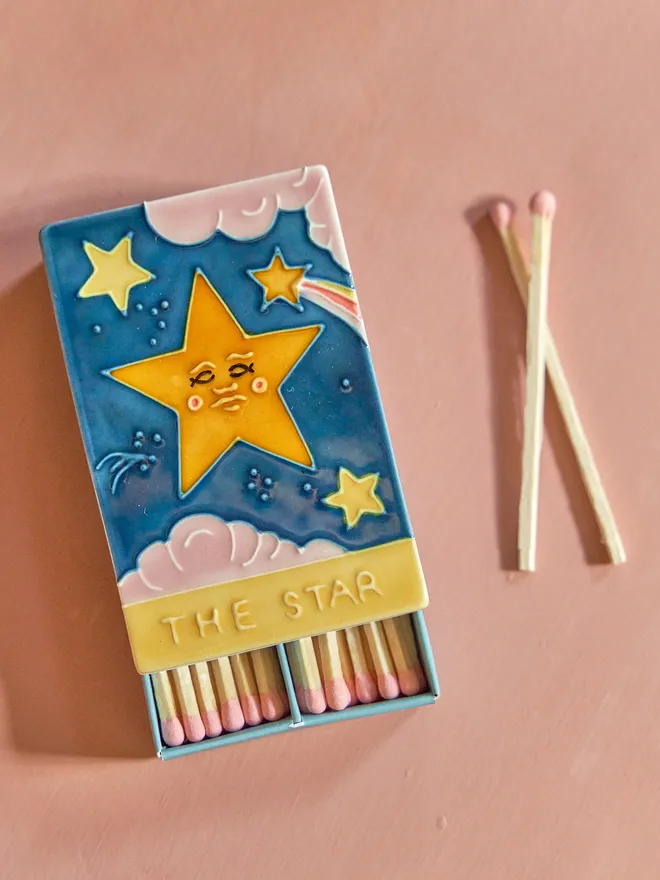 The star ceramic topped match box