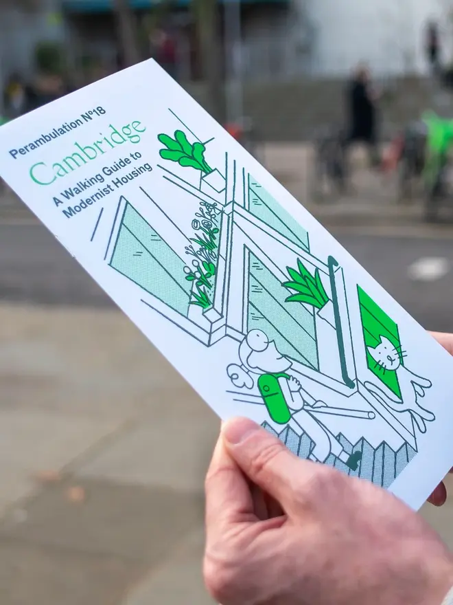 cambridge walking guide. a walking map of central cambridge.