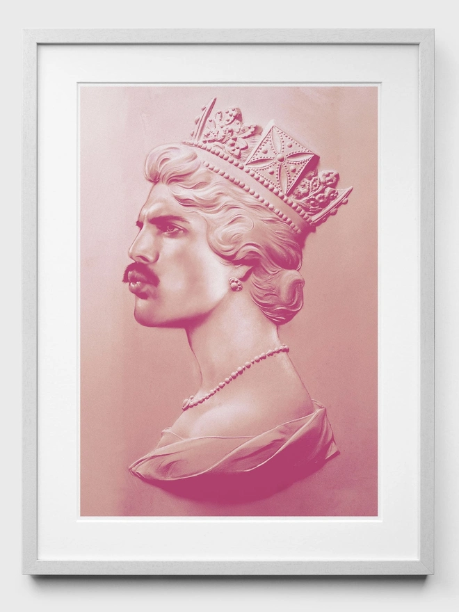 Freddie XL Pink - White Frame