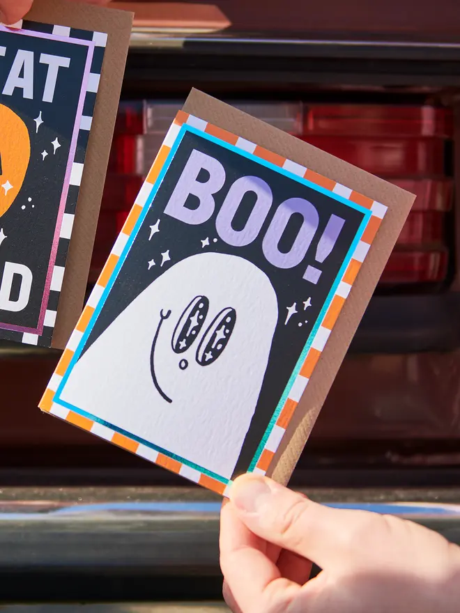 Friendly Ghost 'Boo!' Halloween Card
