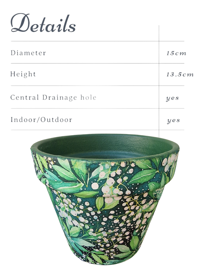 Mistletoe Design Plant Pot