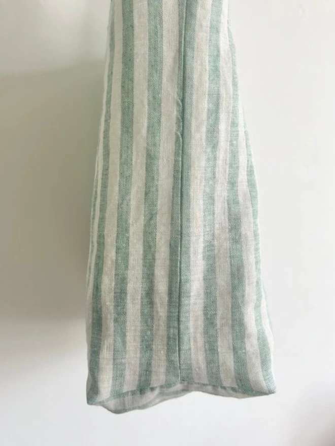 Striped Linen Beach Bag