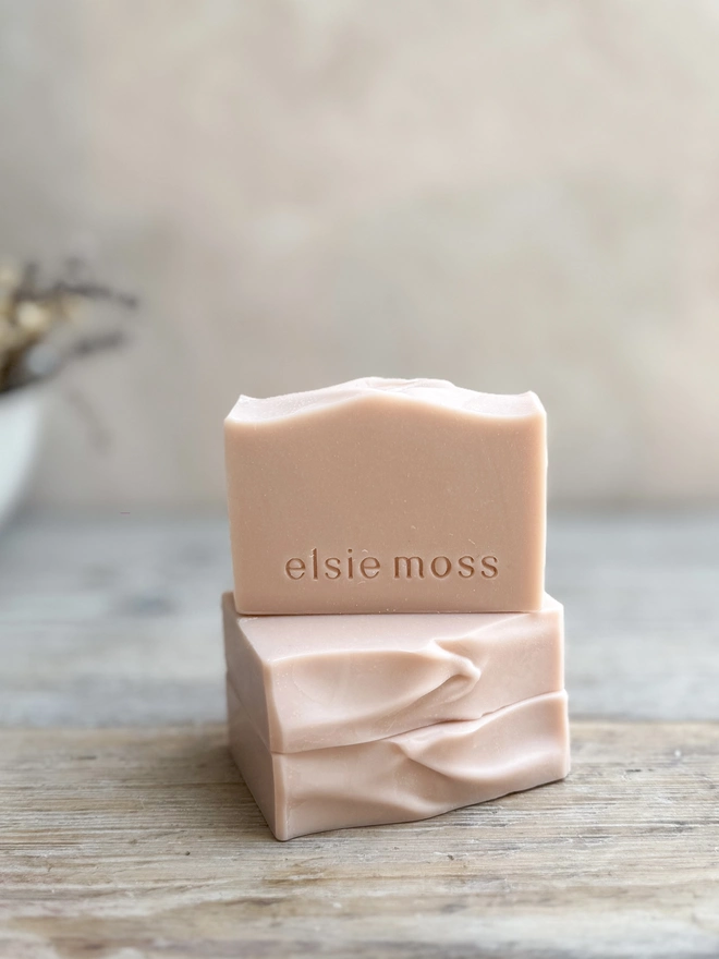 Wild Rose natural soap bar