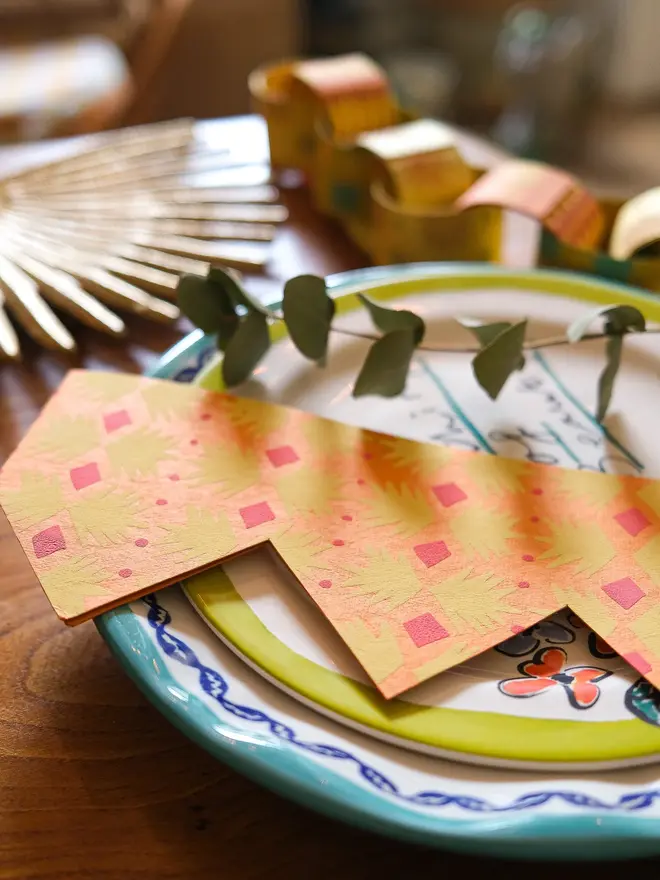 yellow paper party crown