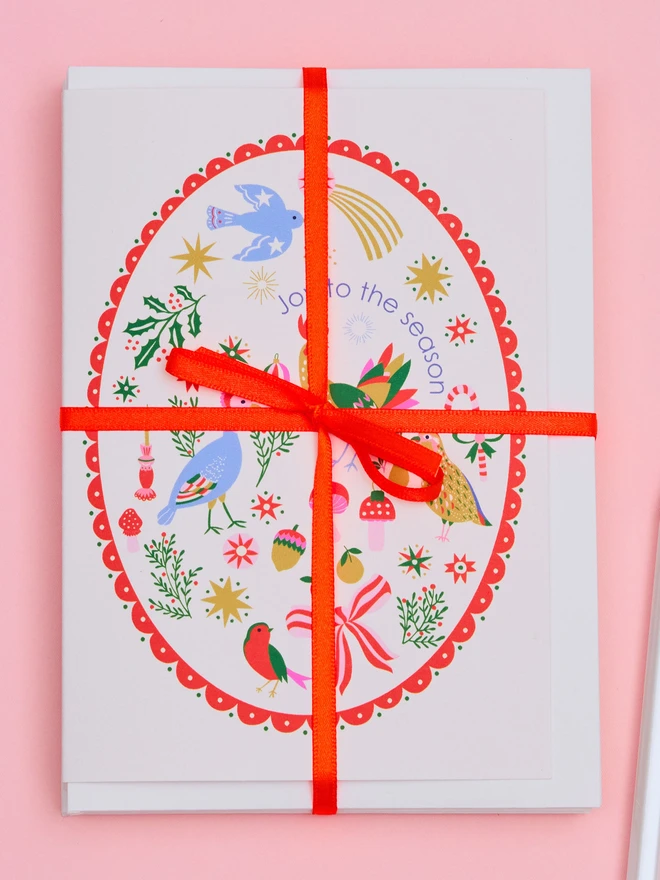 Joy To The Season Pack of 6 Cards