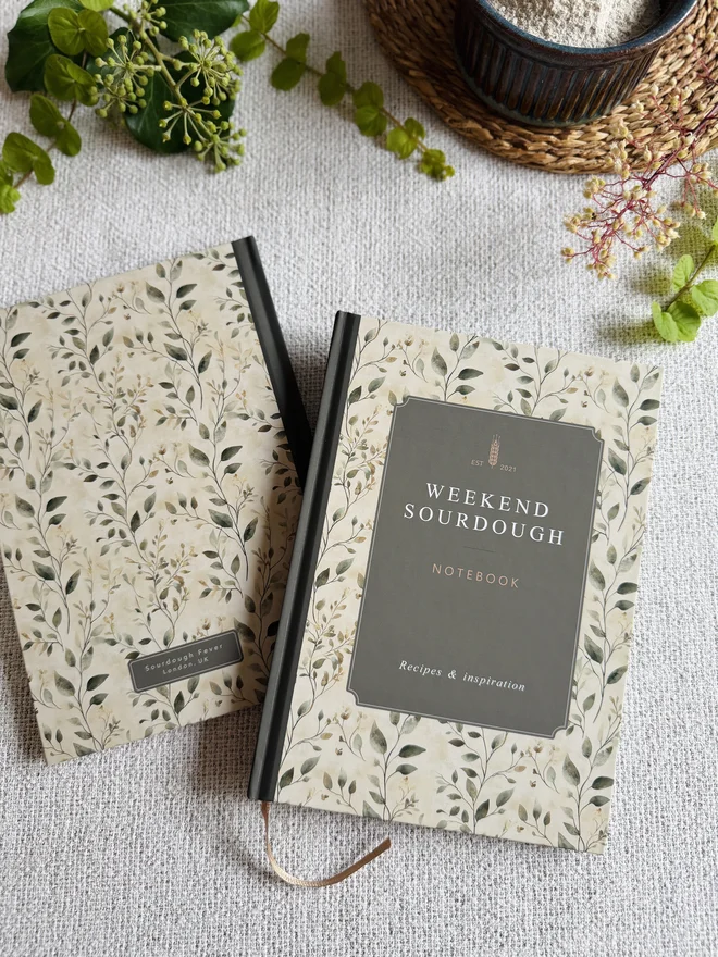 Weekend Sourdough Notebook Front & Back Cover
