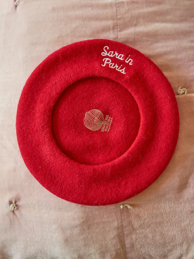 Personalised Wool Beret