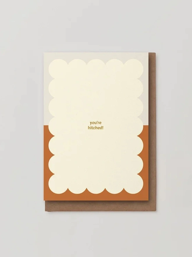 'You're Hitched!' Foiled Wedding Day Card