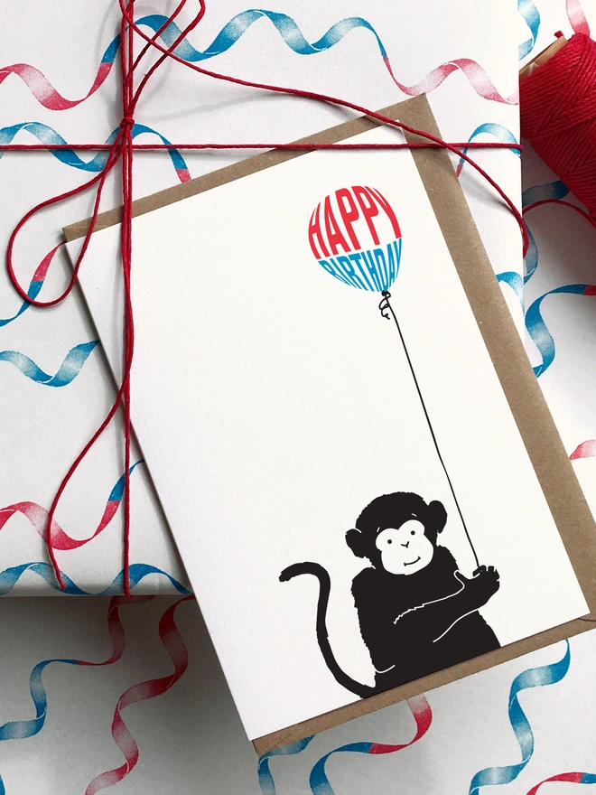 Cute Monkey Card