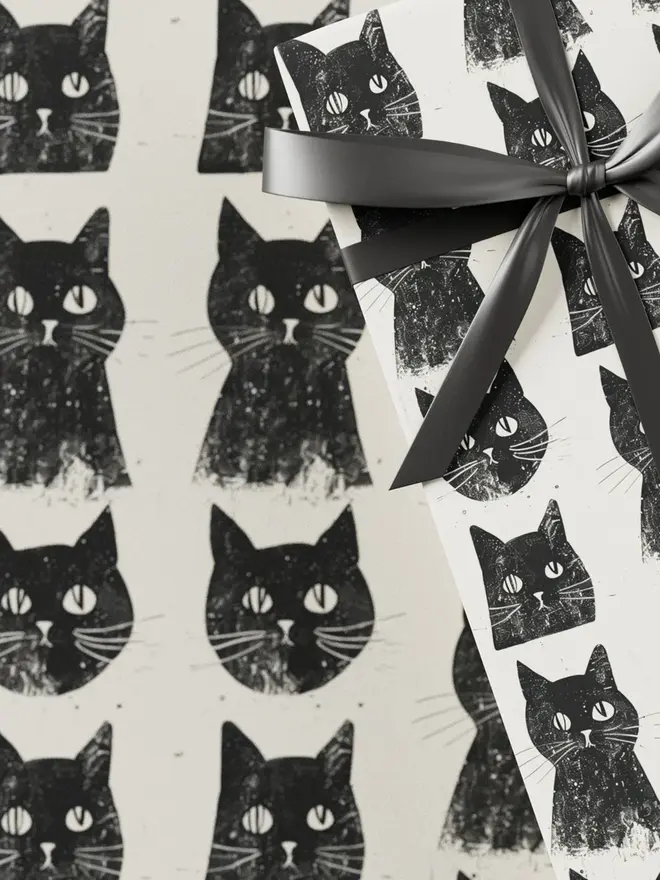 Black Cat Wrapping Paper