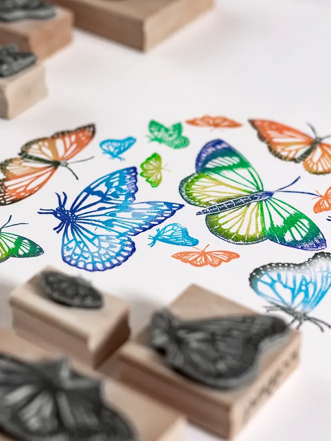 Butterfly Rubber Stamps