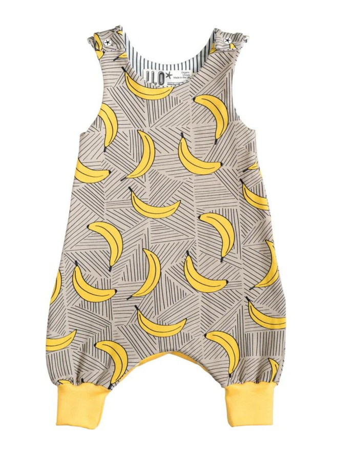 organic banana baby romper