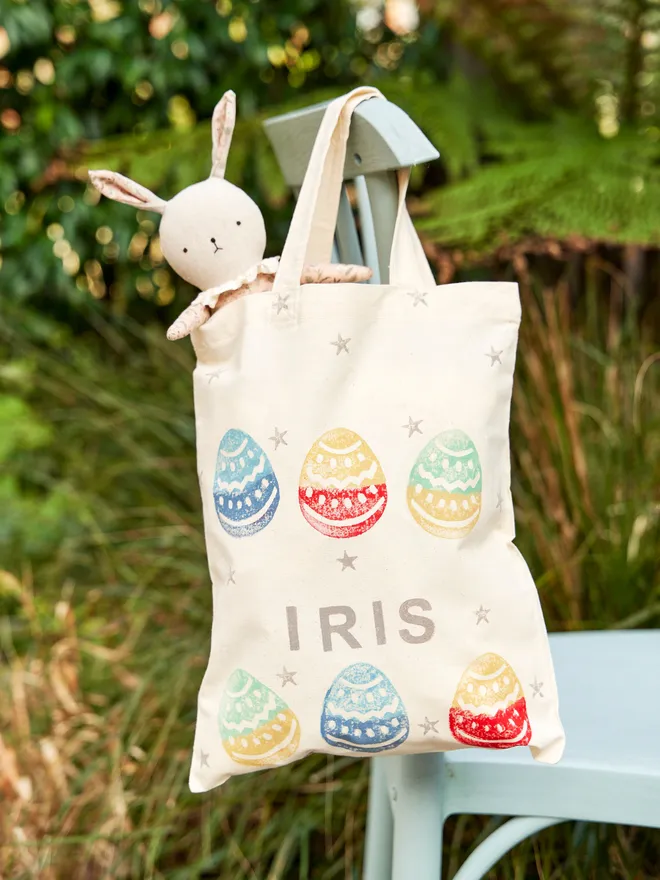 Easter hunt tote bag