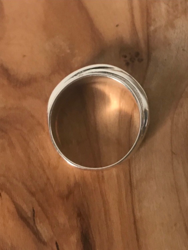 Tangle silver ring