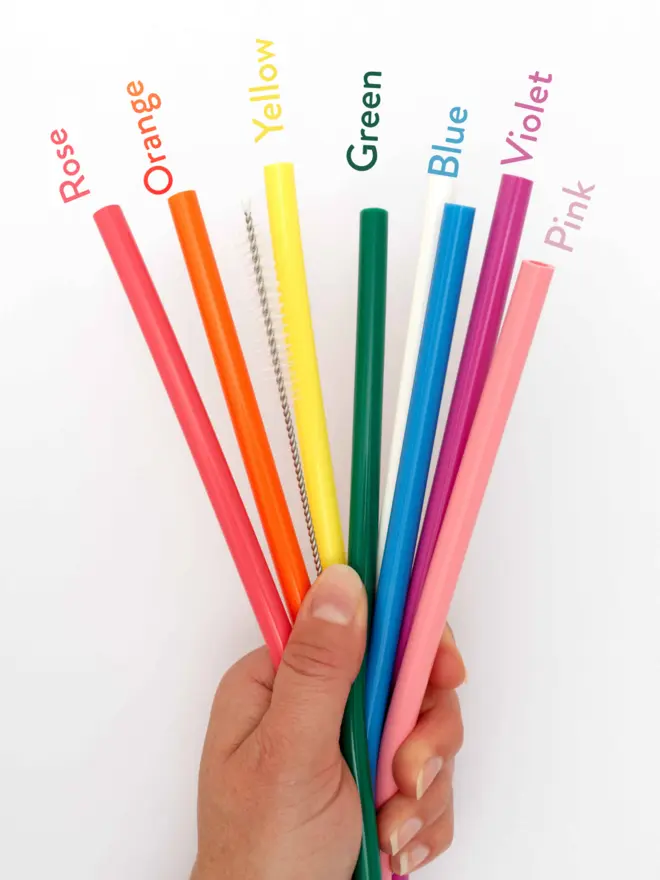 Colourful Reusable Straws