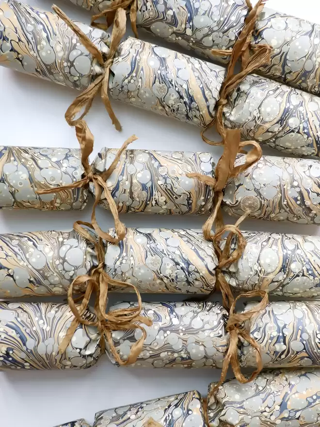 Earthed toned Christmas crackers - to be filled 
