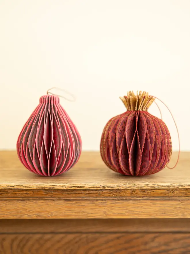 Fig Honeycomb Ornament (Set Of 6)