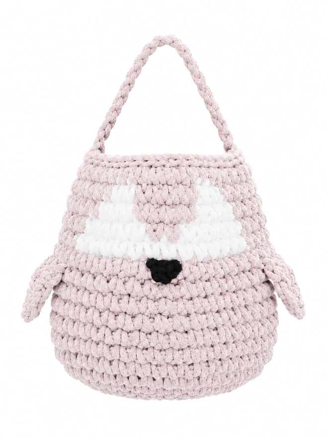 pale pink penguin basket