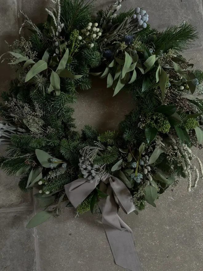 Wild & White Luxury Christmas Wreath