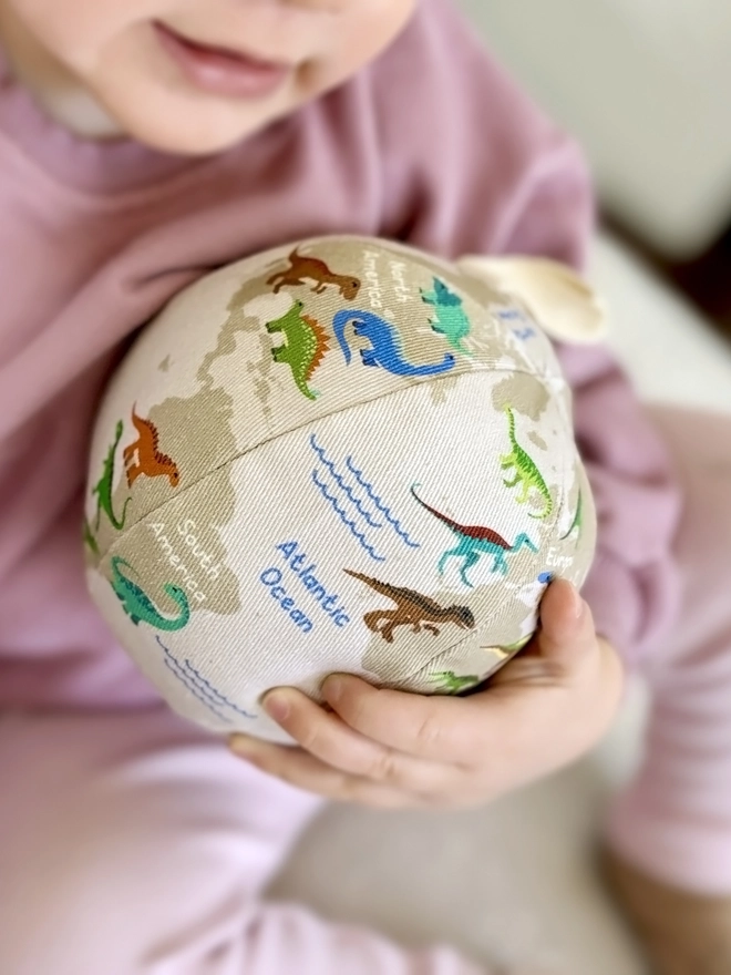 dinosaur kids soft toy globe