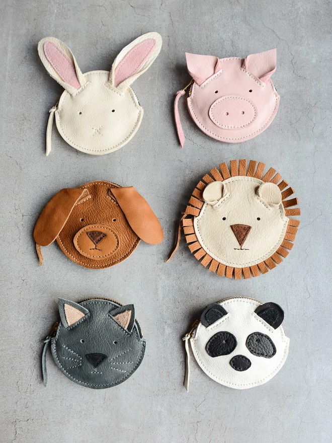 Animal Leather Coin Purses