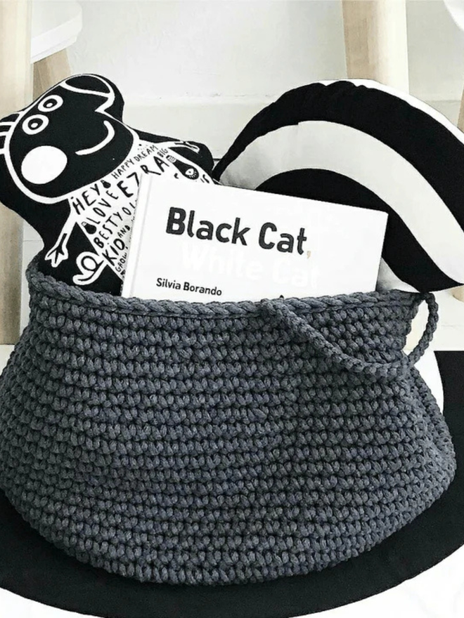 Zuri House. L charcoal basket.