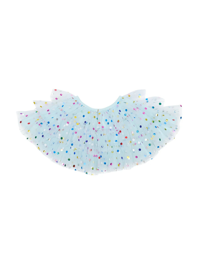 blue kids' spot cape