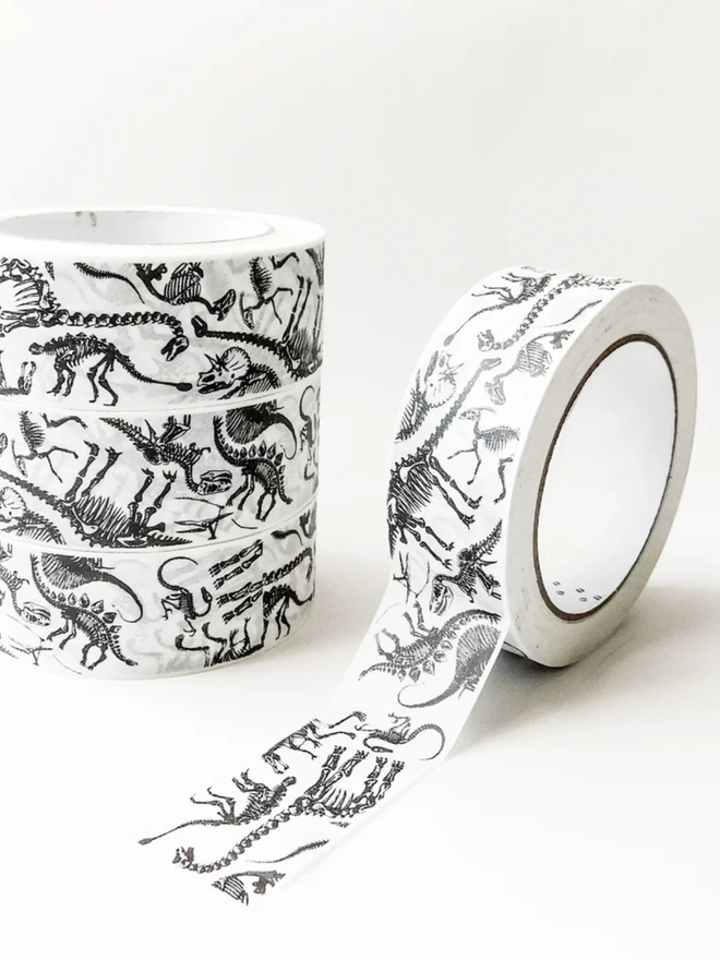 dinosaur print recyclable sticky tape