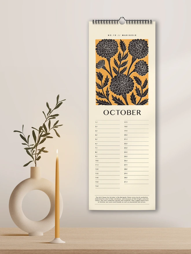 Birthday calendar
