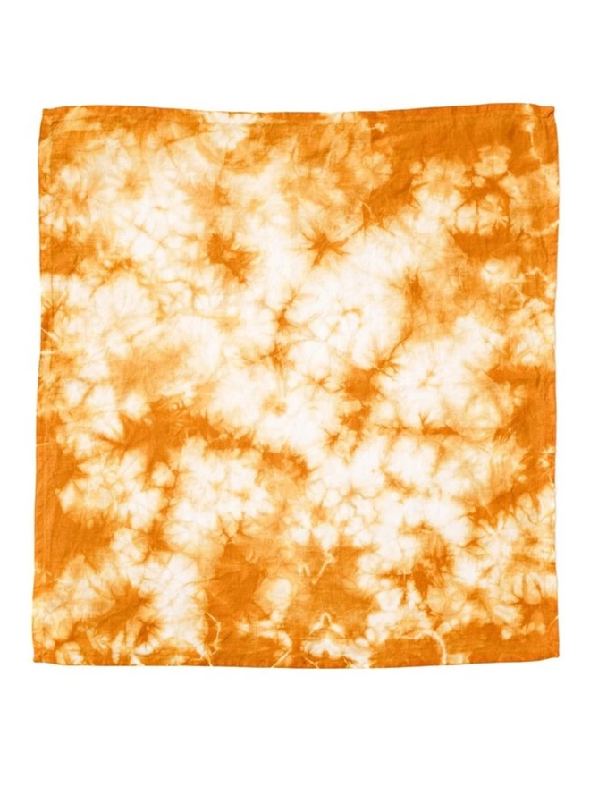 Fiery Orange Linen Napkins (Set Of 4)