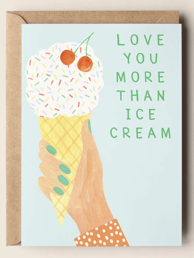 Ice Cream Love Card