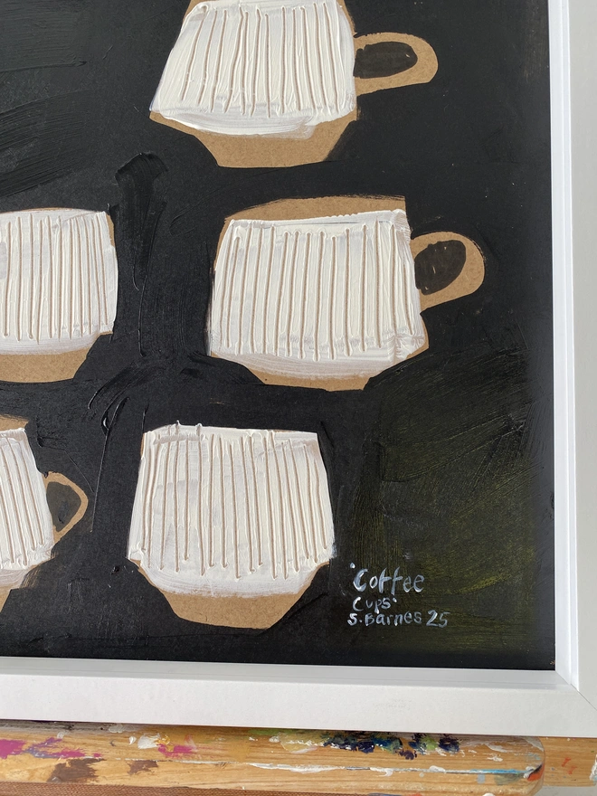 'Coffee Cups' Original Painting by Samantha Barnes