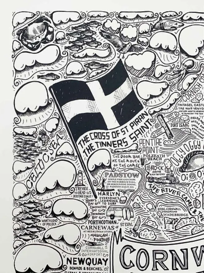 Cornwall Poster Wall Art Print Zoom 1
