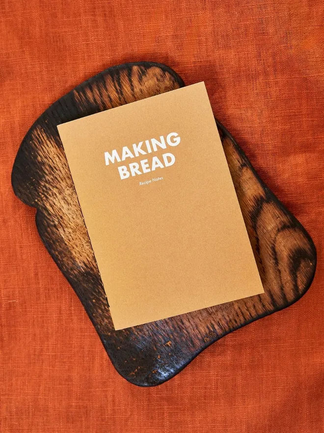Making bread personalised notebook