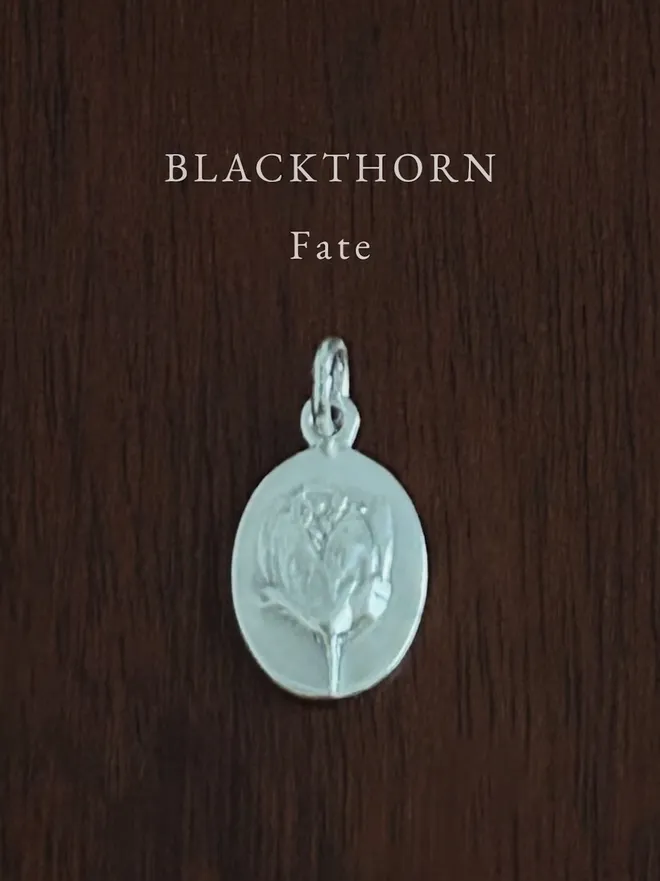 Blackthorn Medal Charm ~ Sterling Silver