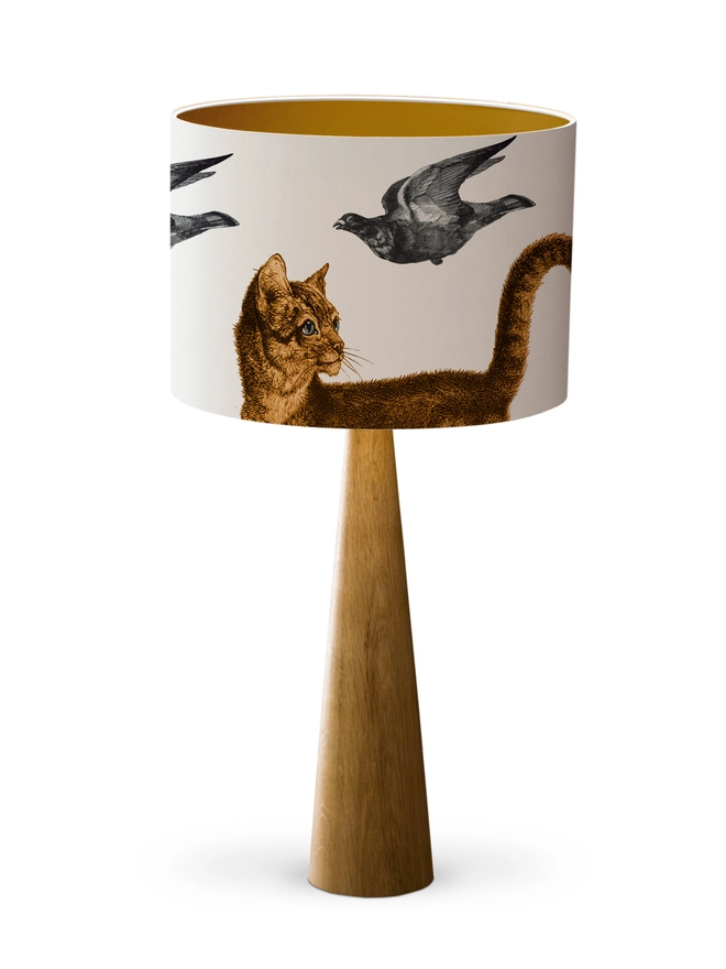 Cat and pigeons lampshade, Mountain and Molehill, 