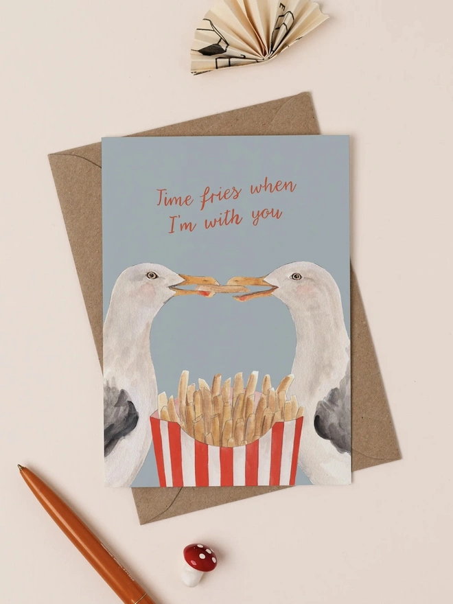 'Time Fries When I'm With You' Card