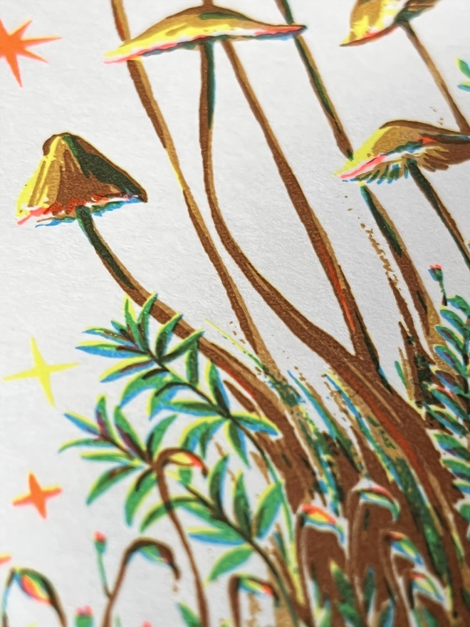 'Mossily' Fungi Screenprint