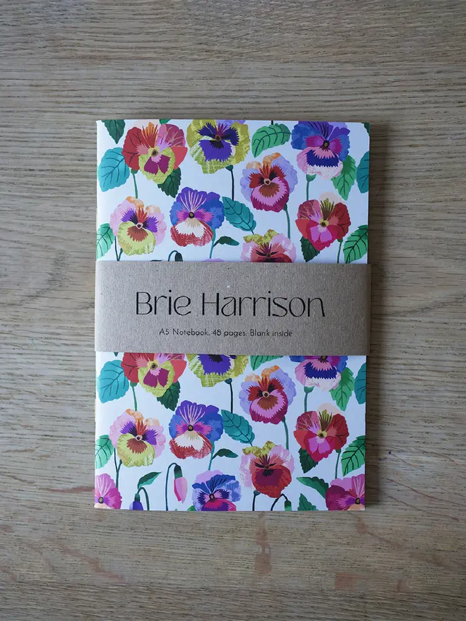 brie harrison pansies notebook