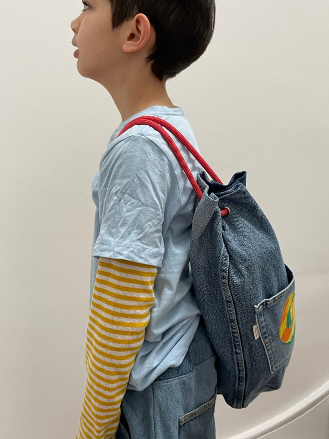 Denim Bag With Initial