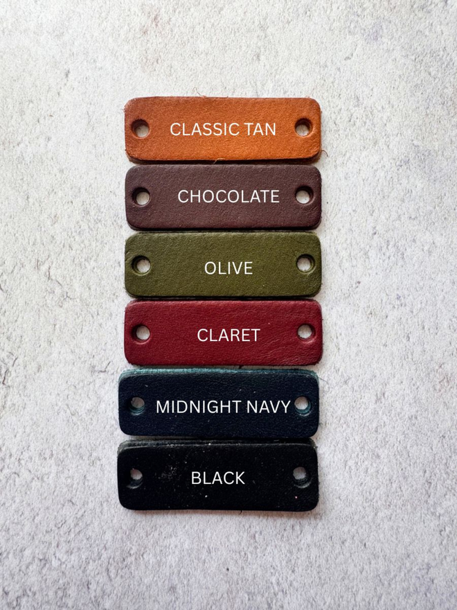 leather trainer labels