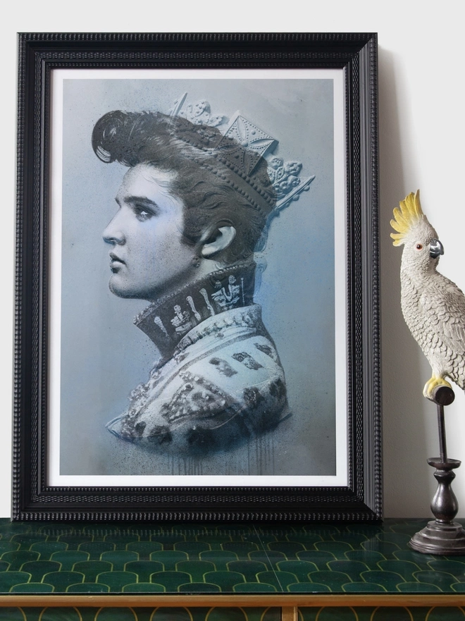 'The King' Elvis Presley Art Print