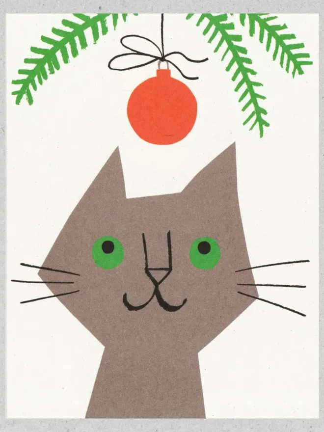 Festive Feline & Reindeer Christmas Cards (Pack Of 10)