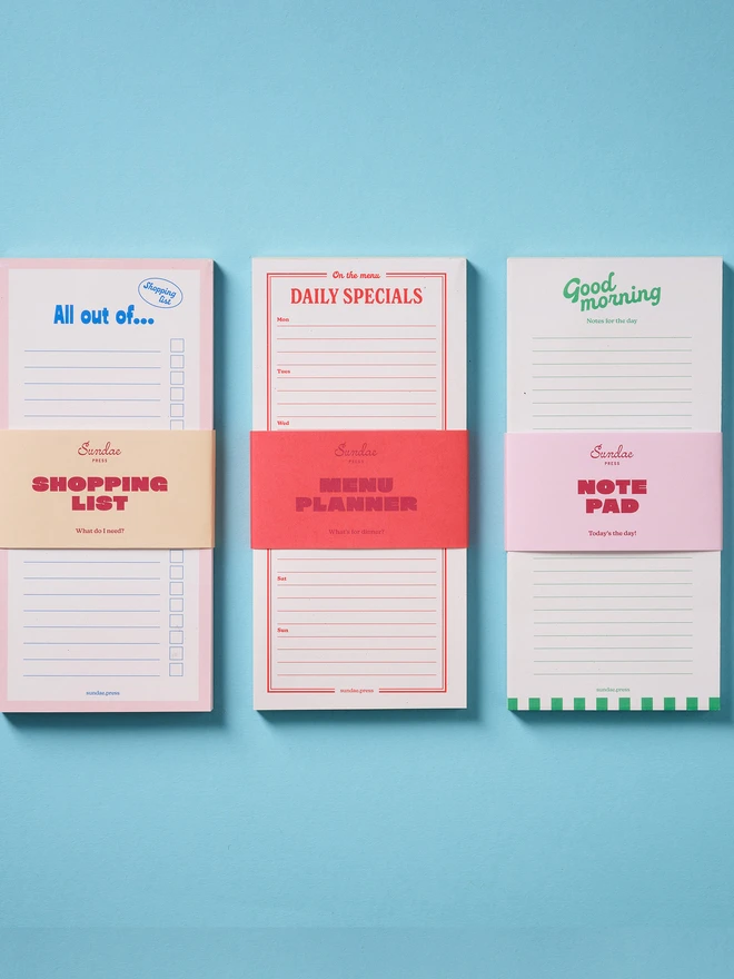 Menu planner and Notepad