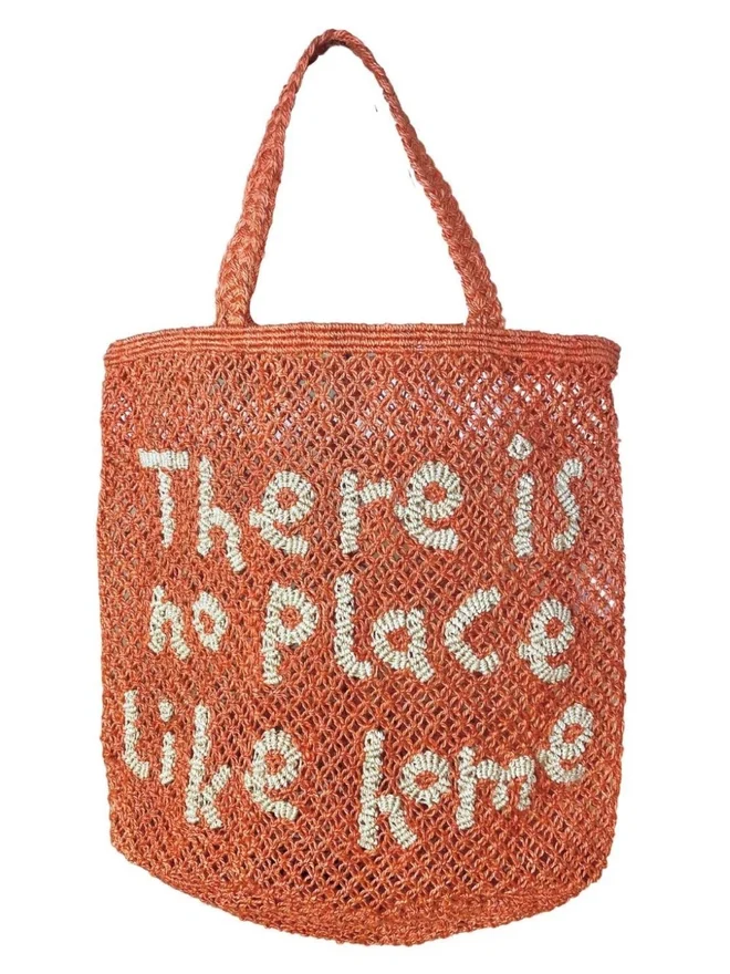 There Is No Place Like Home Jute Tote Bag